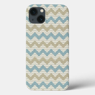 Chevron mönster på linen struktur