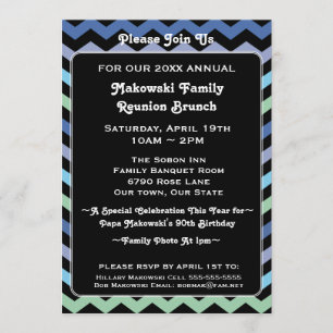 Chevron Mönster Reunion, Evenemang eller bjudande  Inbjudningar