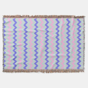Chevron mönster rosa blue filt