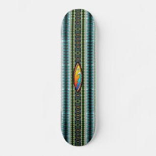 Chevron Mönster Skateboard Bräda 21,5 Cm