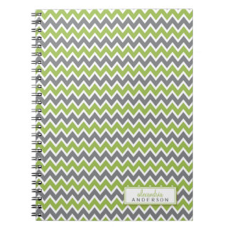 Chevron Mönster Trendig Notebook (äpple) Anteckningsbok Med Spiral
