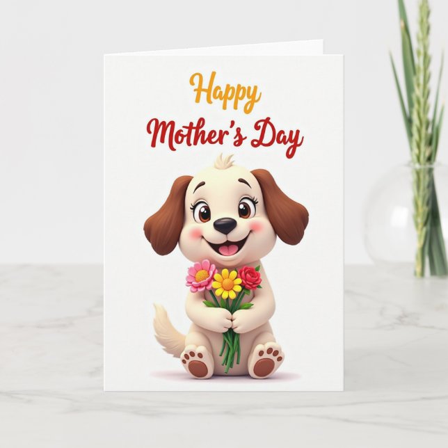 Chevron Puppy Love Card Kort (Framsida)