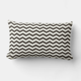 Chevron Rand Black/White American MOJO Pillow Lumbarkudde