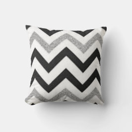 Chevron Silver Kudde