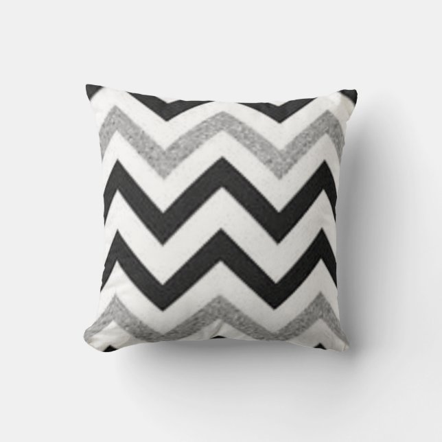 Chevron Silver Kudde (Framsida)