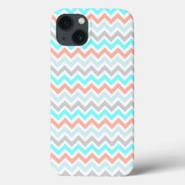 Chevron Teal och Terracotta