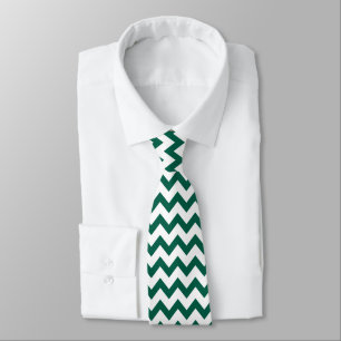 Chevron Zig Zag Mönster Mörk Emerald Grönt White Slips
