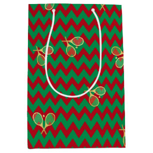 Chevron Zig Zag Ruby Red Grönt jul tennis