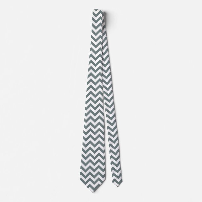 Chevron Zigzag Linjer Dull Silver Slips (Framsida)