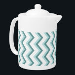 Chevron ZigZag Mönster i Mint Grönt<br><div class="desc">Snyggt och trendig modern zigzag Chevron mönster. Visar här i Mint-Grönten för hela Chicens utseende</div>