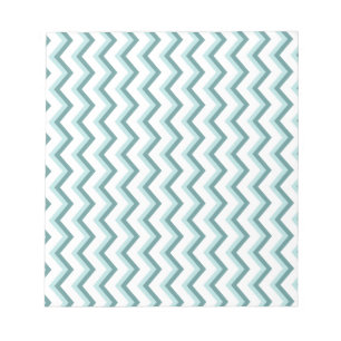 Chevron ZigZag Mönster i Mint Grönt Anteckningsblock