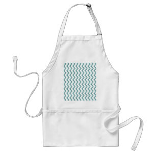Chevron ZigZag Mönster i Mint Grönt Förkläde