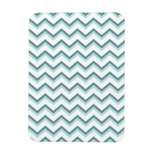 Chevron ZigZag Mönster i Mint Grönt Magnet