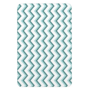 Chevron ZigZag Mönster i Mint Grönt Magnet