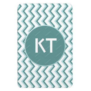 Chevron ZigZag Mönster i Mint Grönt Magnet