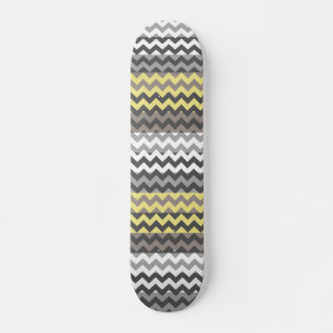 Chevron Zigzag Rand Mönster Skateboard Bräda 19,5 Cm