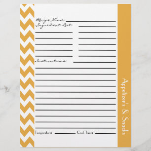 Chevron Zigzag Stripe Recipe Lakan - Gult
