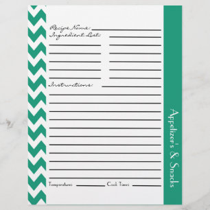 Chevron Zigzag Stripe Recipe Lakan - Teal