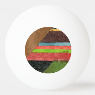 "Chevrons" Abstract Design Ping Pong Boll
