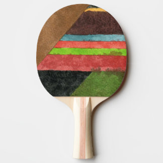 "Chevrons" Abstract Design Ping Pong Paddle Pingisracket