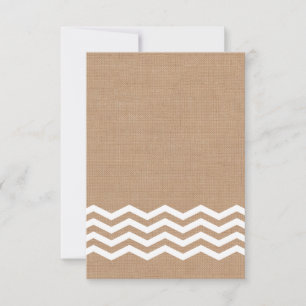 Chevrons on Burlap OSA Kort