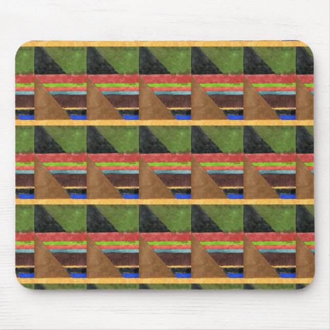 "Chevrons" Tlind bild Abstract Design Mousepad Musmatta (Framsidan)
