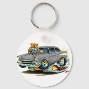 Chevy 150-210 grå färgbil 1957 nyckelring