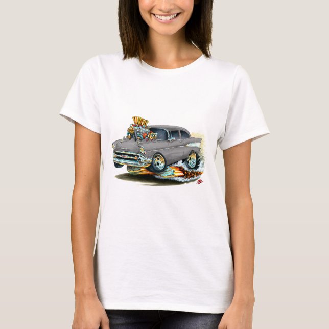 Chevy 150-210 grå färgbil 1957 tröja (Framsida)