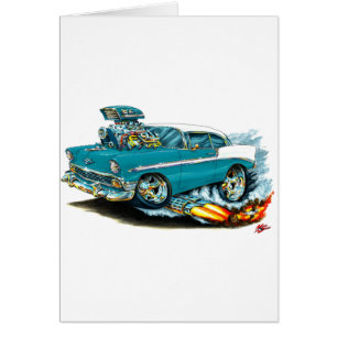 Chevy 150-210 krickabil 1956 hälsningskort