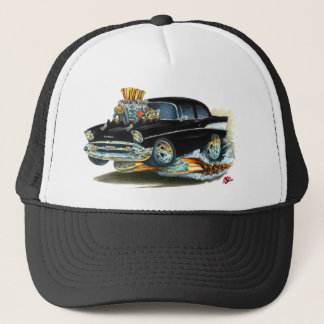Chevy 150-210 svart bil 1957 keps
