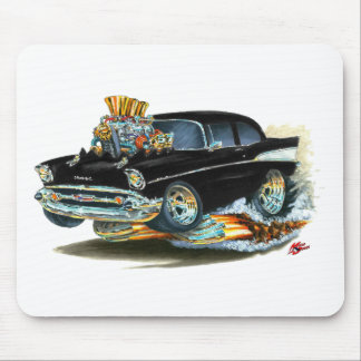 Chevy 150-210 svart bil 1957 musmatta