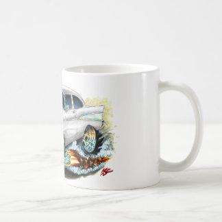 Chevy 150-210 vitbil 1957 kaffemugg