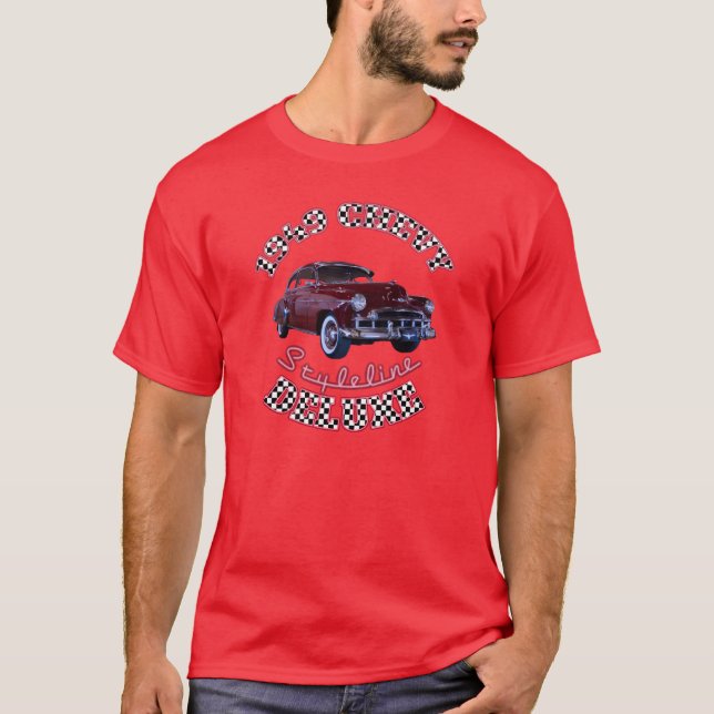 Chevy 1949 Deluxe Styleline Tee Shirt (Framsida)