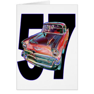Chevy 1957 hälsningskort