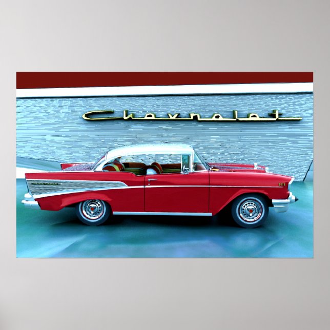 Chevy 1957 poster (Framsidan)