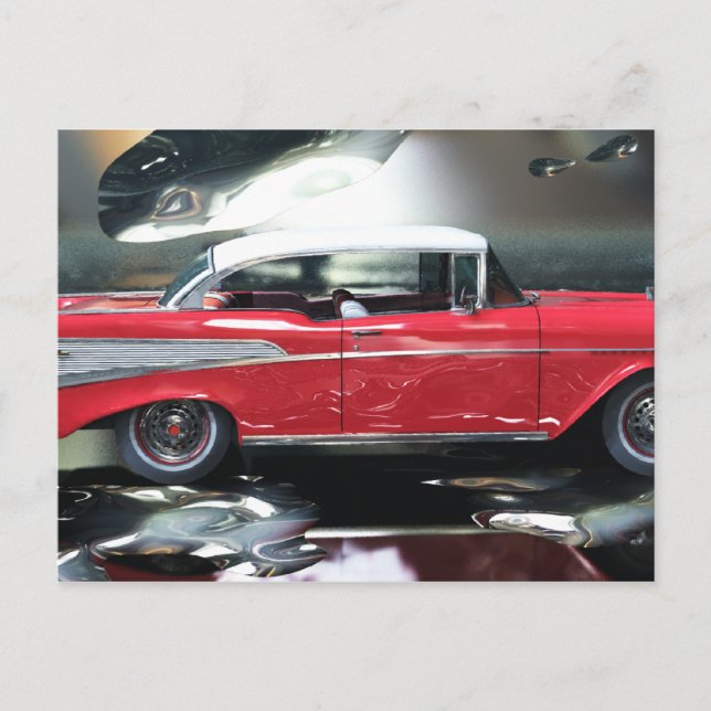 Chevy 1957 vykort (Framsida)