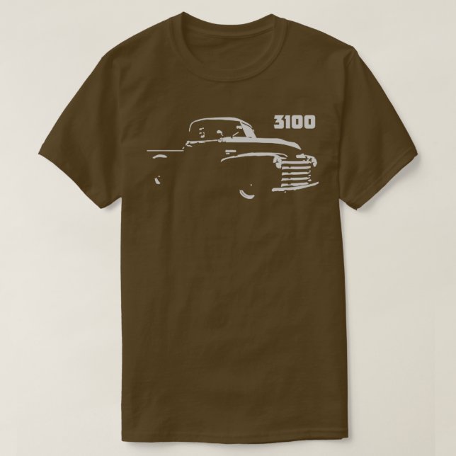 Chevy 3100 Antique 1950 s Pickupa Lastbil-gåva åt  T Shirt (Design framsida)