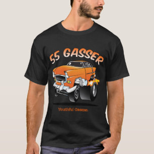 Chevy 55 Gasser Tecknad Car Toon T Shirt