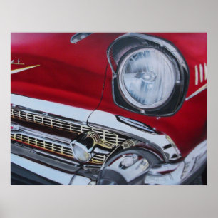 Chevy Bel Air affisch 1957