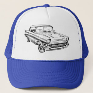 Chevy Bel Air illustration 1957 Truckerkeps