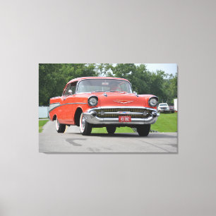 Chevy Bel Air kanfas 1957 Canvastryck