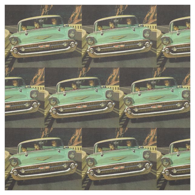 Chevy Bel Air tryck 1957 Tyg (Provkarta)