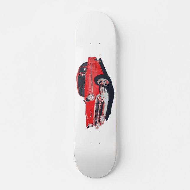 Chevy Bel Air vektorillustration Skateboard Bräda 19,5 Cm (Framsida)