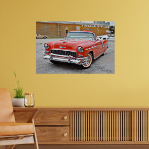Chevy Bel Luft Classic Car Poster