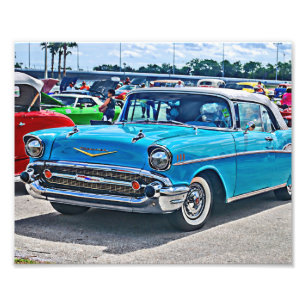 Chevy Bel Luft Hotrod Art Fototryck
