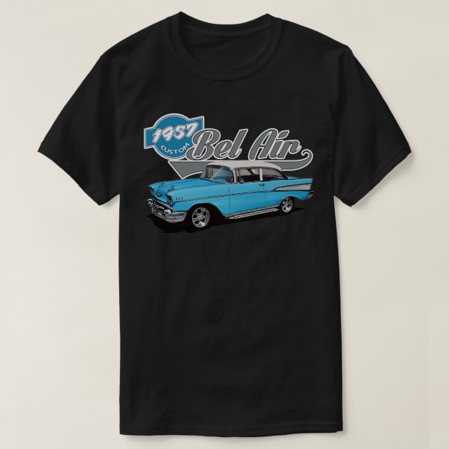Chevy bel luft pau 1957 t shirt (Design framsida)