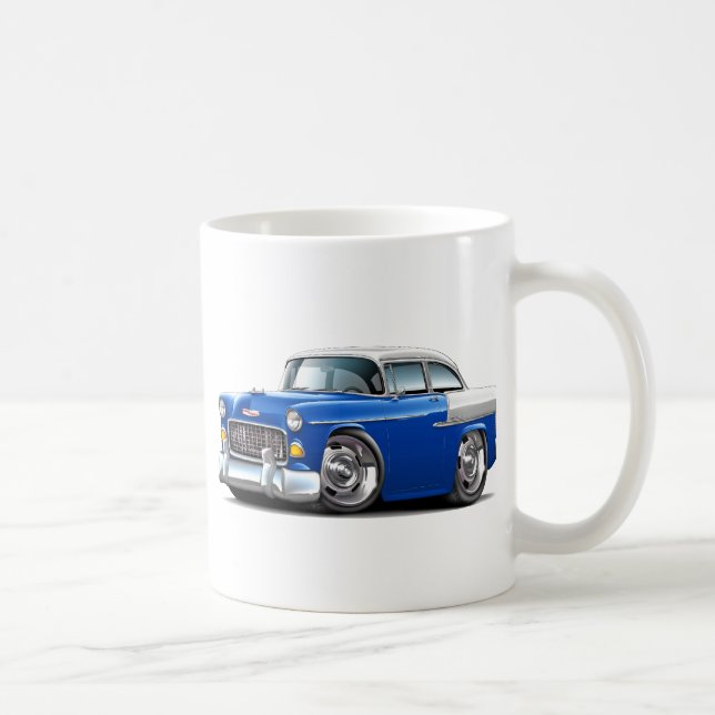 Chevy Belair blåvit bil 1955 Kaffemugg (Höger)
