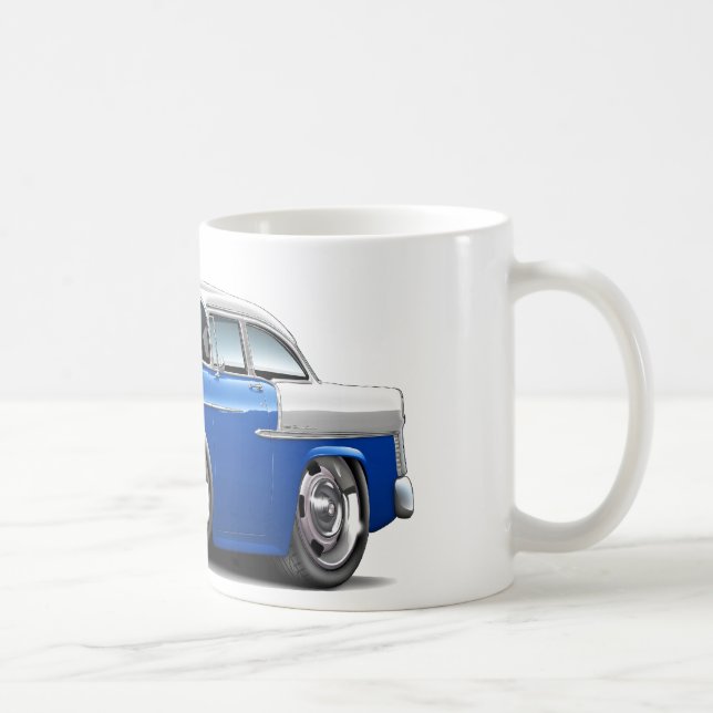 Chevy Belair blåvit bil 1955 Kaffemugg (Höger)