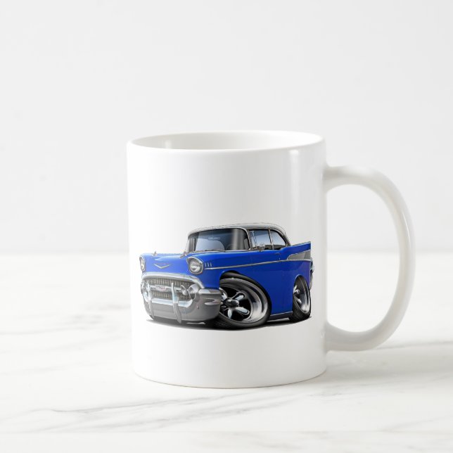 Chevy Belair blåvit hot rod 1957 Kaffemugg (Höger)