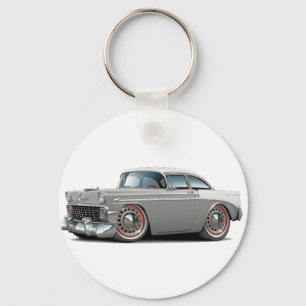 Chevy Belair Grå färg-Vit bil 1956 Nyckelring